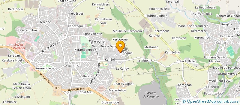 localisation de l'entreprise MADAME CHARLENE PASQUIER  TREOUERGAT