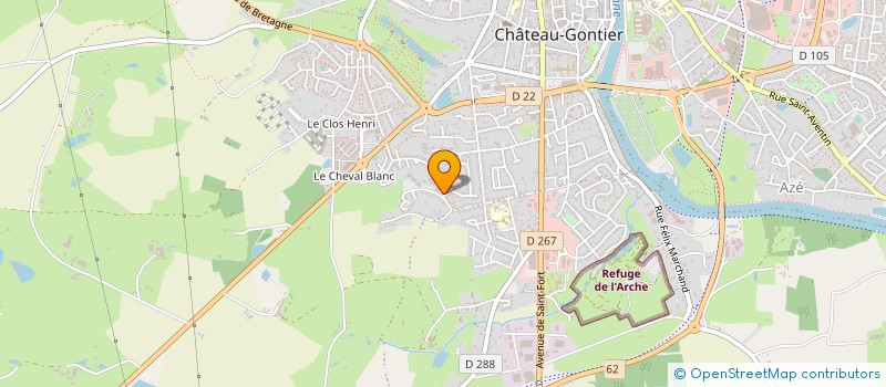 localisation de l'entreprise MADAME CHARLENE PEAN à CHATEAU-GONTIER-SUR-MAYENNE