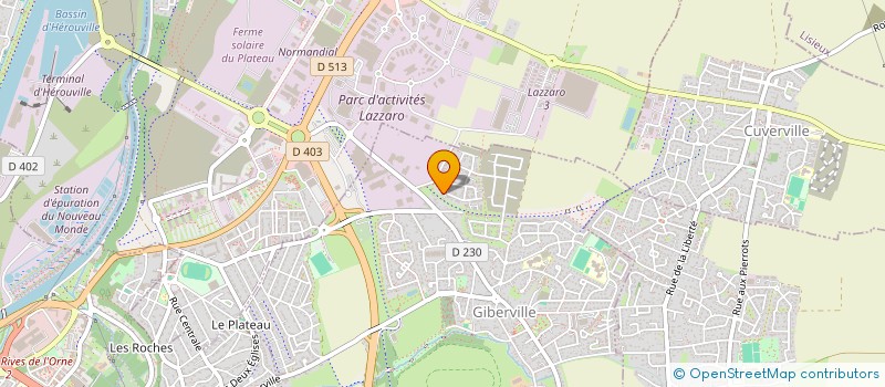 localisation de l'entreprise MADAME CHARLENE PELLEGRINO  GIBERVILLE