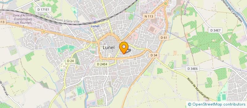 localisation de l'entreprise MADAME CHARLENE PELLISSIER à LUNEL