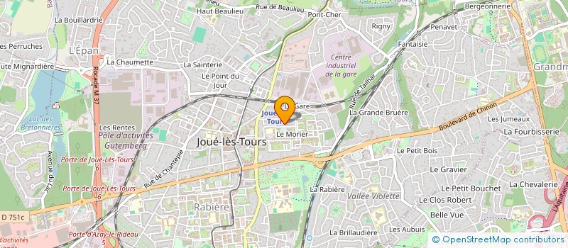 localisation de l'entreprise MADAME CHARLENE PELLUARD  JOUE-LES-TOURS