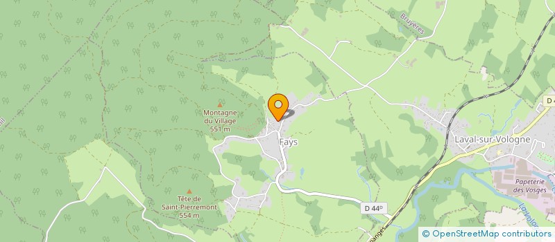 localisation de l'entreprise MADAME CHARLENE PEREIRA-ROSAS  FAYS