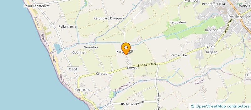 localisation de l'entreprise MADAME CHARLENE PERHERIN  POULDREUZIC