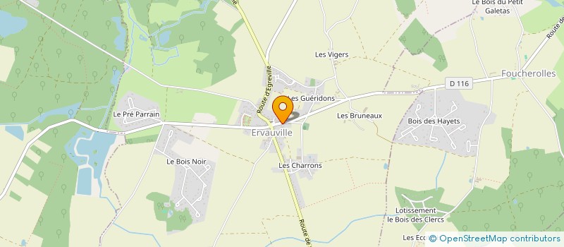 localisation de l'entreprise MADAME CHARLENE PERRET à ERVAUVILLE