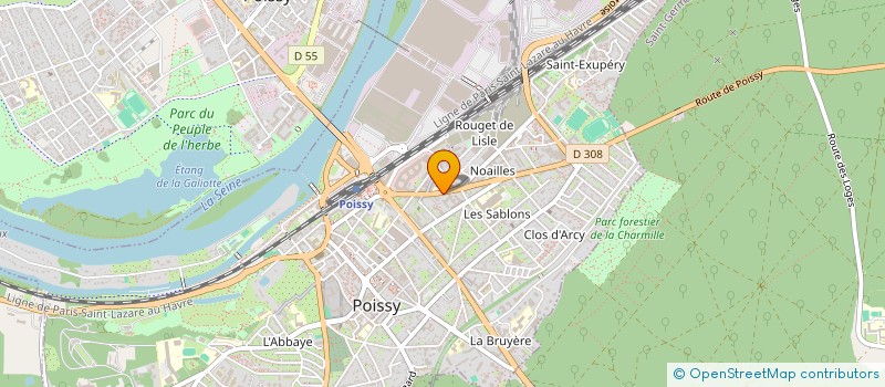 localisation de l'entreprise MADAME CHARLENE PERRIN  POISSY