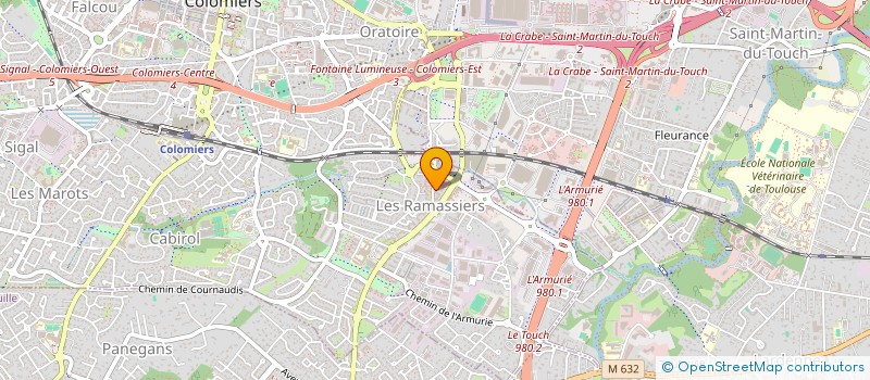 localisation de l'entreprise MADAME CHARLENE PEZET à COLOMIERS