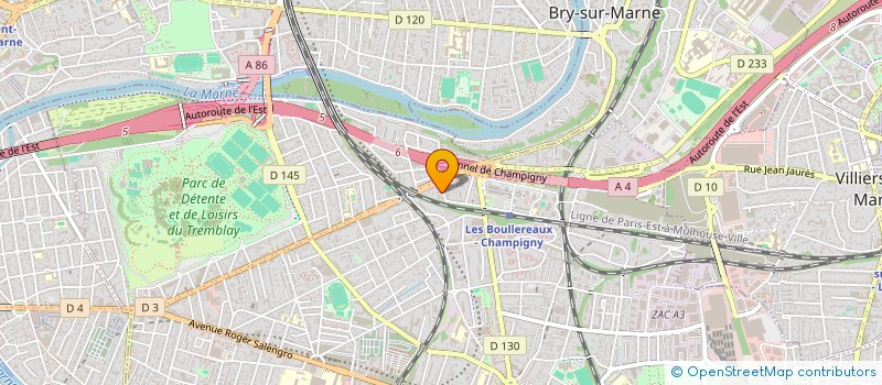 localisation de l'entreprise MADAME CHARLENE PORTIER à CHAMPIGNY-SUR-MARNE