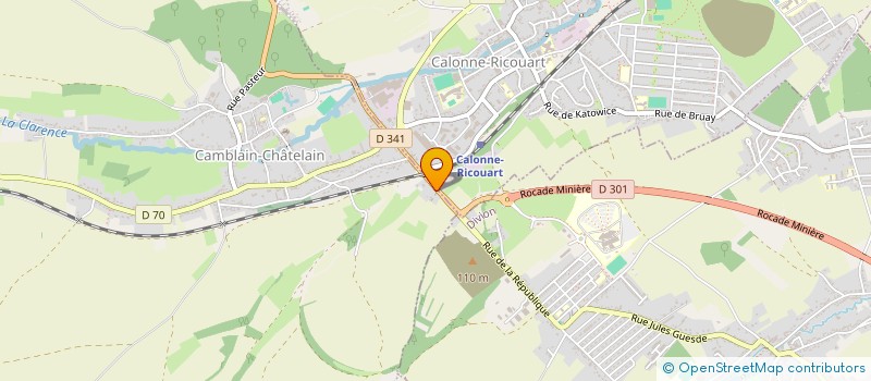 localisation de l'entreprise MADAME CHARLENE POTIER  CALONNE-RICOUART