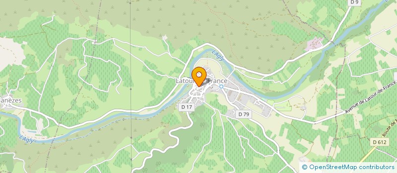 localisation de l'entreprise MADAME CHARLENE POULIN  LATOUR-DE-FRANCE