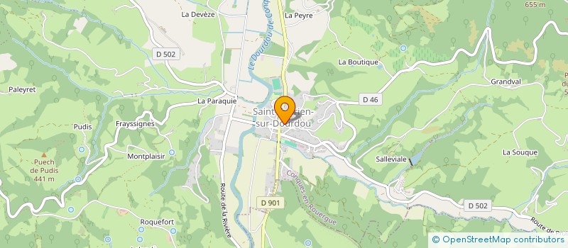 localisation de l'entreprise MADAME CHARLENE PRADALIER  CONQUES-EN-ROUERGUE