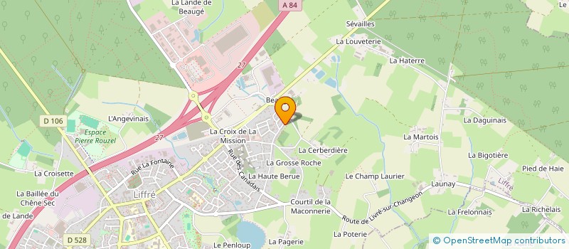 localisation de l'entreprise MADAME CHARLENE QUEINNEC  LIFFRE