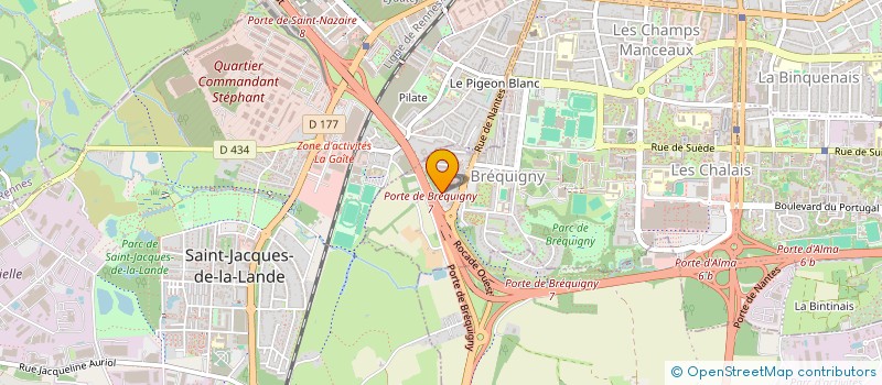 localisation de l'entreprise MADAME CHARLENE QUEREL  RENNES