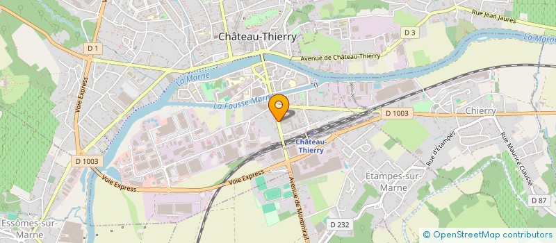 localisation de l'entreprise MADAME CHARLENE RACLIUS  ETAMPES-SUR-MARNE