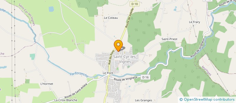 localisation de l'entreprise MADAME CHARLENE RASCLE  SAINT-CYR-LES-VIGNES