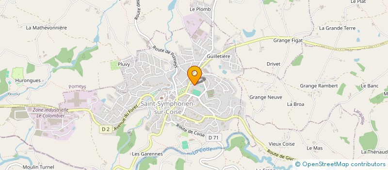 localisation de l'entreprise MADAME CHARLENE RAUSCH--MELKONIAN  SAINT-SYMPHORIEN-SUR-COISE