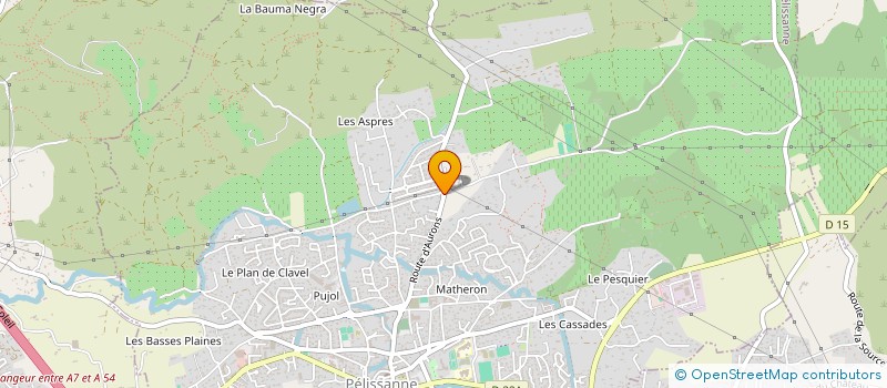 localisation de l'entreprise MADAME CHARLENE REY  PELISSANNE