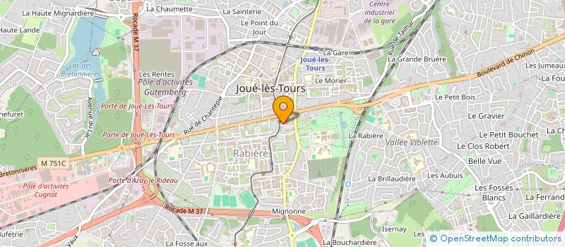 localisation de l'entreprise MADAME CHARLENE RIVAS  JOUE-LES-TOURS