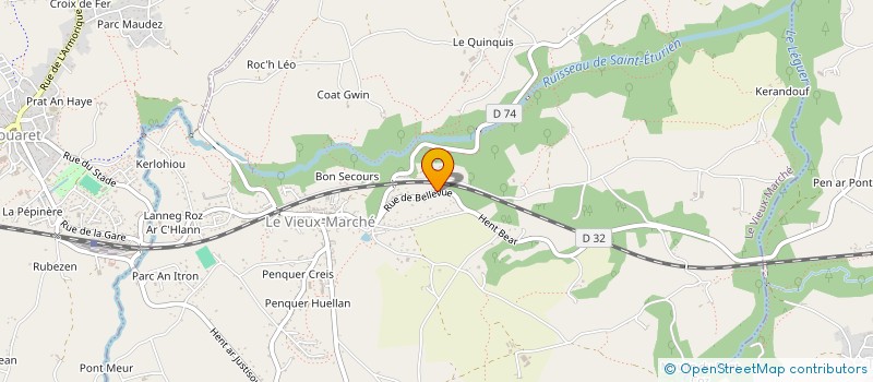 localisation de l'entreprise MADAME CHARLENE ROCH  LE VIEUX-MARCHE