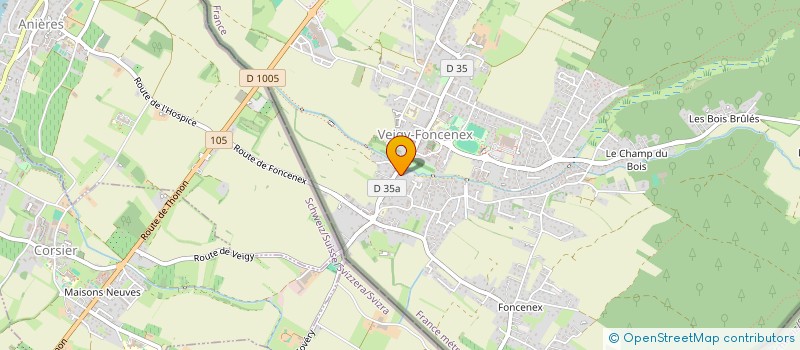 localisation de l'entreprise MADAME CHARLENE RODRIGUES  VEIGY-FONCENEX