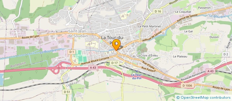 localisation de l'entreprise MADAME CHARLENE ROMANI  LA TOUR-DU-PIN