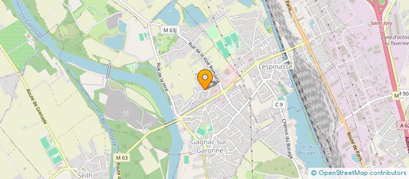 localisation de l'entreprise MADAME CHARLENE ROUTEL à GAGNAC-SUR-GARONNE