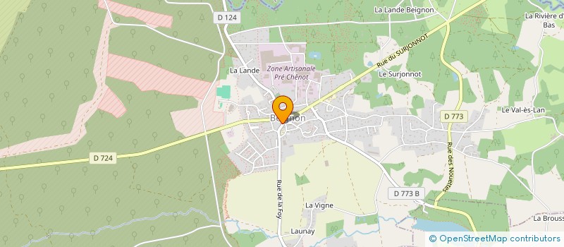 localisation de l'entreprise MADAME CHARLENE ROUX  BEIGNON