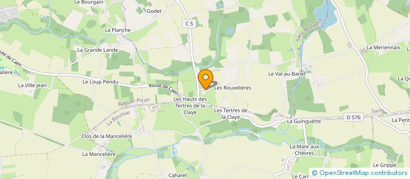 localisation de l'entreprise MADAME CHARLENE ROUXEL  SAINT-BROLADRE