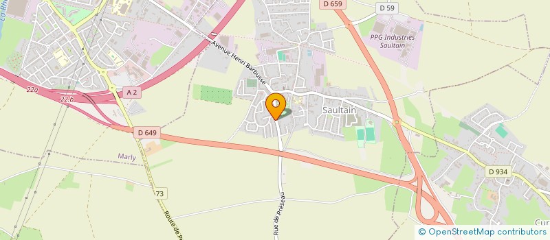 localisation de l'entreprise MADAME CHARLENE SCHERER  SAULTAIN