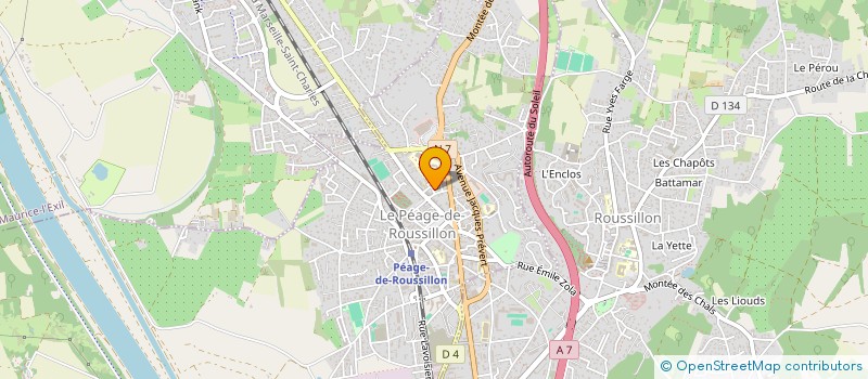 localisation de l'entreprise MADAME CHARLENE SCHOUTITH  LE PEAGE-DE-ROUSSILLON