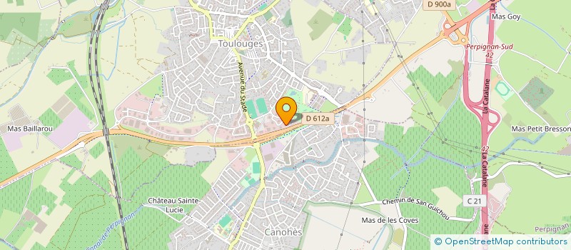 localisation de l'entreprise MADAME CHARLENE SIBIEUDE  TOULOUGES