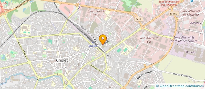 localisation de l'entreprise MADAME CHARLENE SICHER  CHOLET