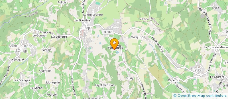 localisation de l'entreprise MADAME CHARLENE SIMON  VAL D'OINGT