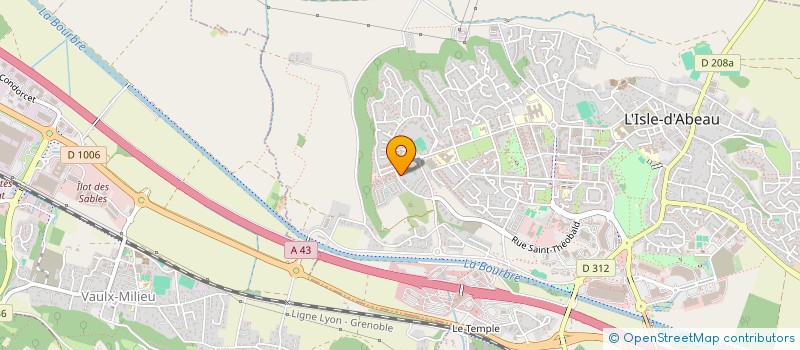 localisation de l'entreprise MADAME CHARLENE SIMONET à L'ISLE-D'ABEAU