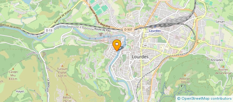 localisation de l'entreprise MADAME CHARLENE SOLE à LOURDES