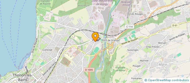localisation de l'entreprise MADAME CHARLENE TABERLET à THONON-LES-BAINS