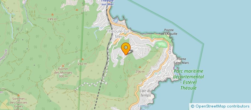 localisation de l'entreprise MADAME CHARLENE TERMOZ-BAJAT  THEOULE-SUR-MER