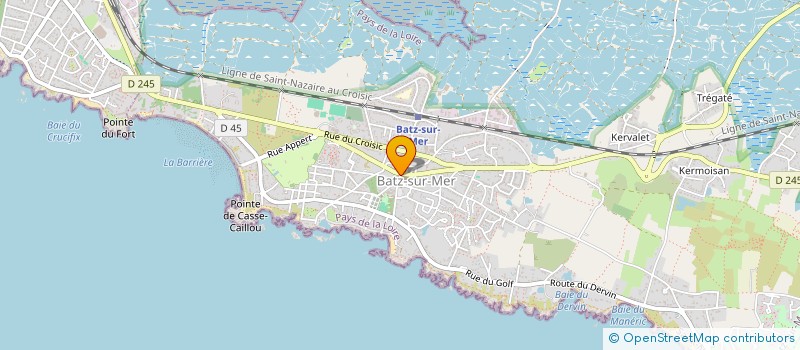 localisation de l'entreprise MADAME CHARLENE THERET  BATZ-SUR-MER