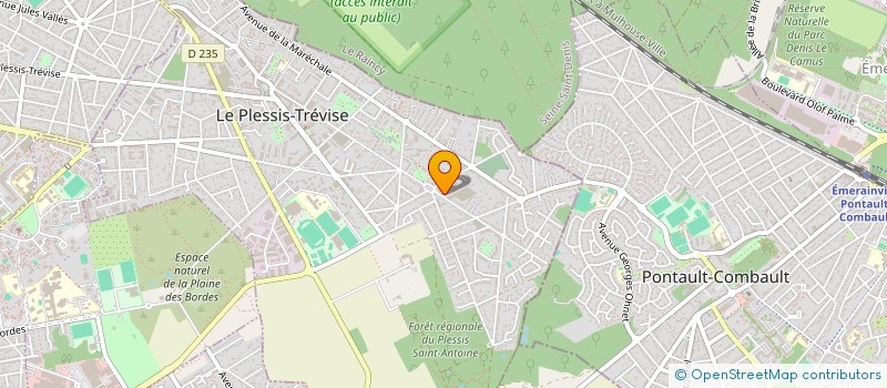 localisation de l'entreprise MADAME CHARLENE THOUVENIN  LE PLESSIS-TREVISE