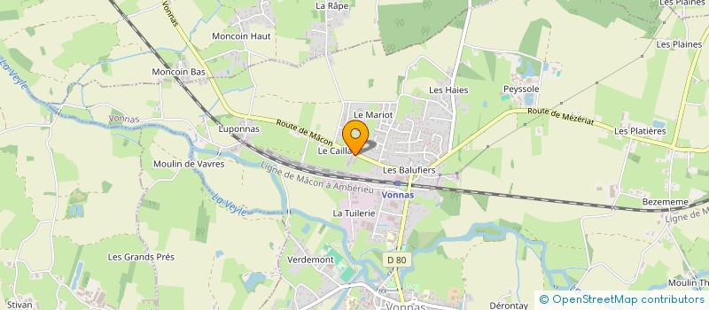 localisation de l'entreprise MADAME CHARLENE TRILLAT  VONNAS