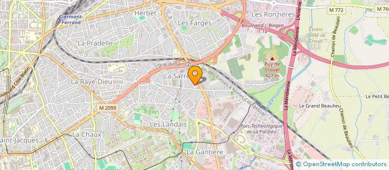 localisation de l'entreprise MADAME CHARLENE VALENTIN  CLERMONT-FERRAND