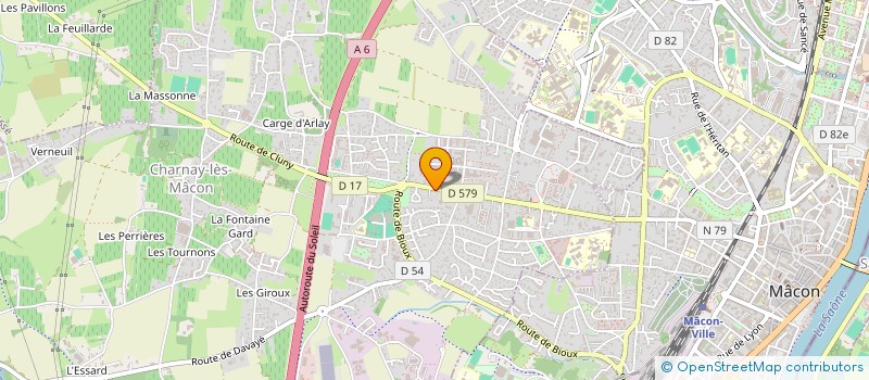 localisation de l'entreprise MADAME CHARLENE VERNOUX  CHARNAY-LES-MACON