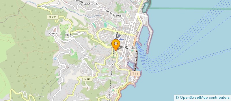 localisation de l'entreprise MADAME CHARLENE VESPERINI à BASTIA