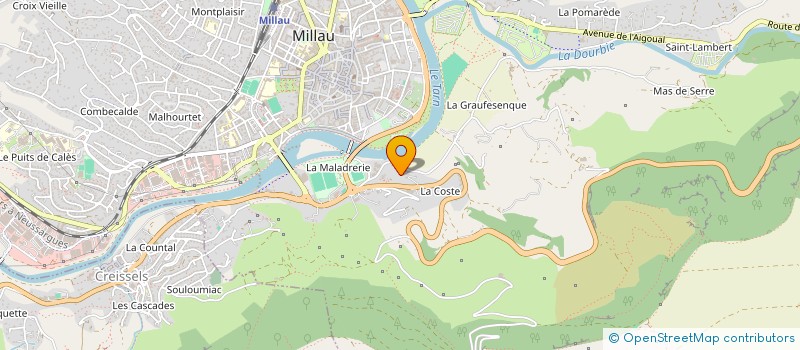 localisation de l'entreprise MADAME CHARLENE VIALA à MILLAU