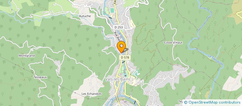 localisation de l'entreprise MADAME CHARLENE VIGNON  VALS-LES-BAINS