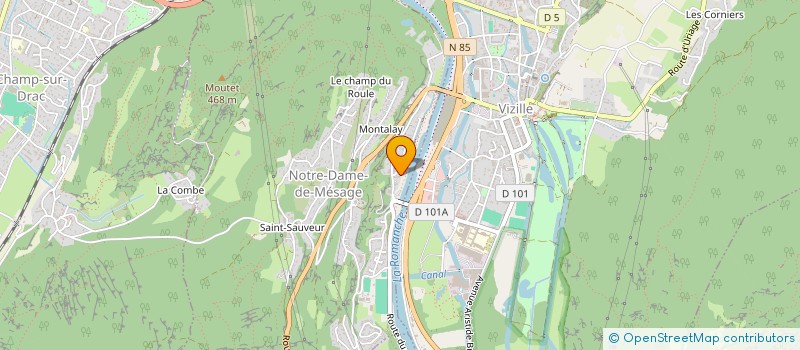 localisation de l'entreprise MADAME CHARLENE VIRGONE  NOTRE-DAME-DE-MESAGE