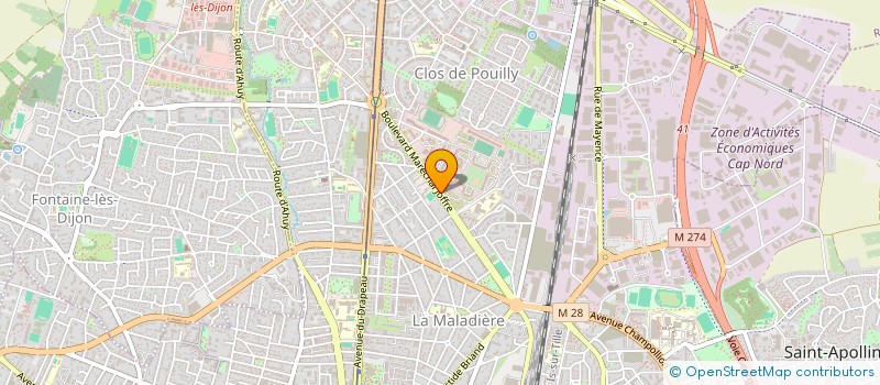 localisation de l'entreprise MADAME CHARLENE VITIELLO  DIJON