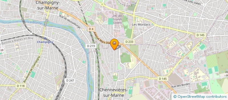 localisation de l'entreprise MADAME CHARLENE WEBER  CHENNEVIERES-SUR-MARNE