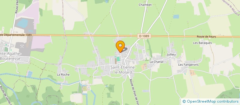 localisation de l'entreprise MADAME CHARLENE ZAM BAGLIERO  SAINT-ETIENNE-LE-MOLARD