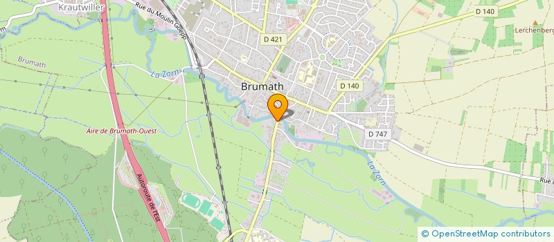 localisation de l'entreprise MADAME CHARLES BILDSTEIN  BRUMATH