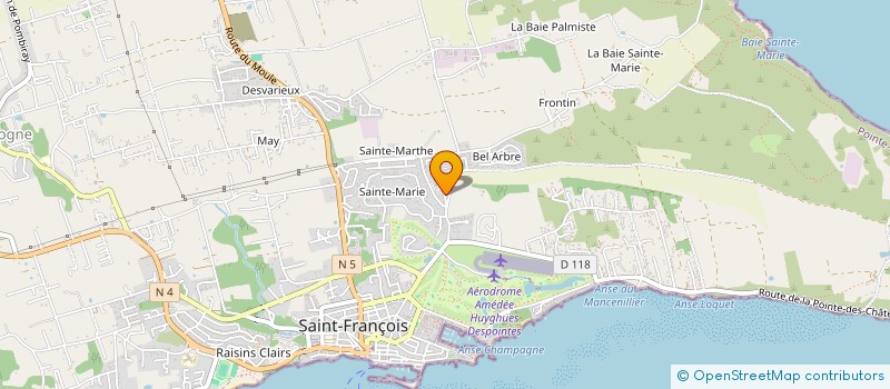 localisation de l'entreprise MADAME CHARLES-LOUISE VIRASSAMY à SAINT-FRANCOIS